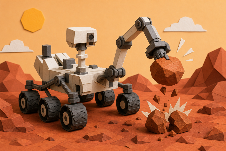 Watch NASA's Curiosity rover 'struggle' to remove a rock that got stuck on its robotic arm for nearly a week
