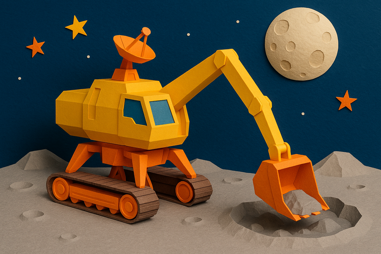 Space startup unveils full-scale prototype of excavator to harvest helium-3 from moon