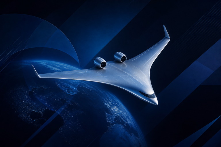 World’s first blended wing jet promises 5,000 nm range and 50% fuel savings