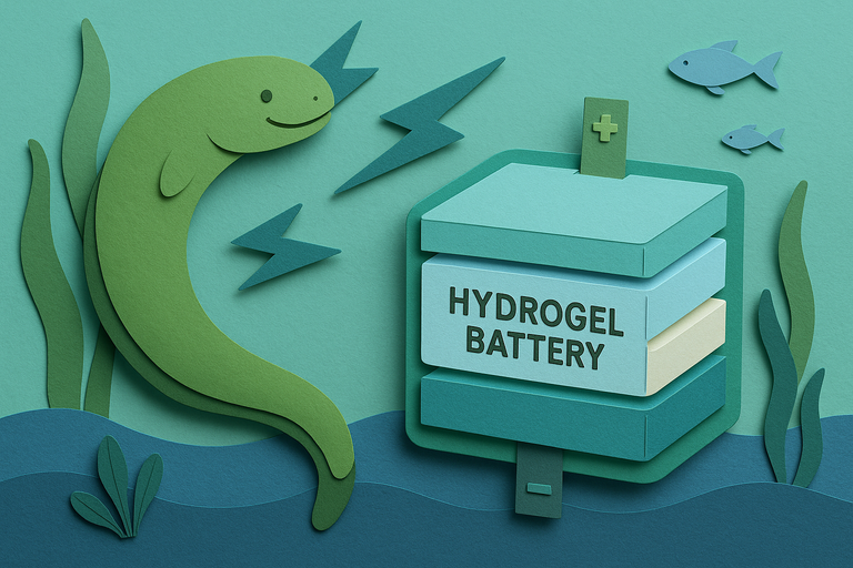 Eel-inspired hydrogel battery delivers record power without toxic materials