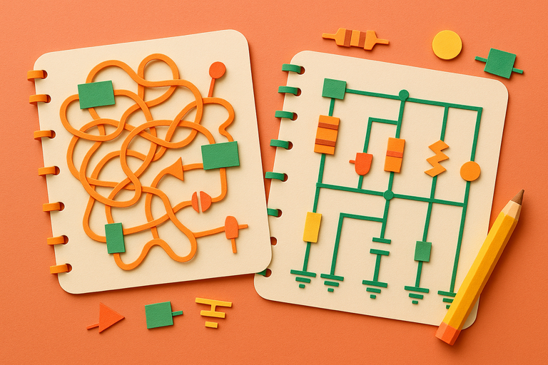 Creating high quality electronics schematics