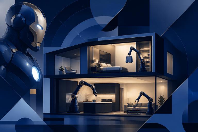 Startup unveils Iron Man-inspired homes with built-in robotic arms to automate chores