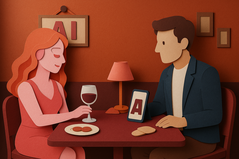 Please don't date your AI because it will never love you or pick up the check