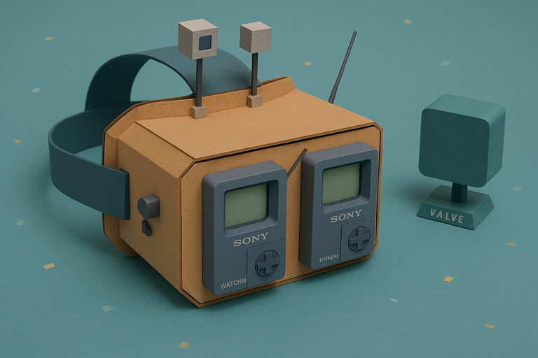 Homemade VR Headset Uses Sony Watchman Portable TVs from the 1990s