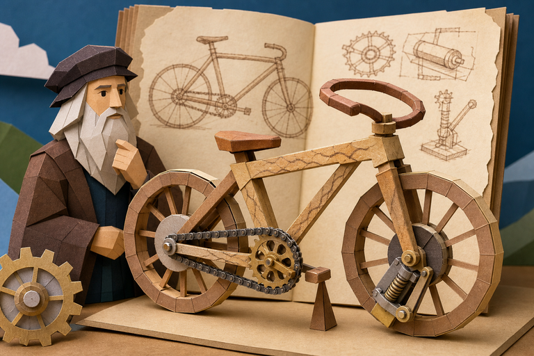 Leonardo da Vinci’s Bicycle Becomes a Reality, Built From Old Notebook Sketches