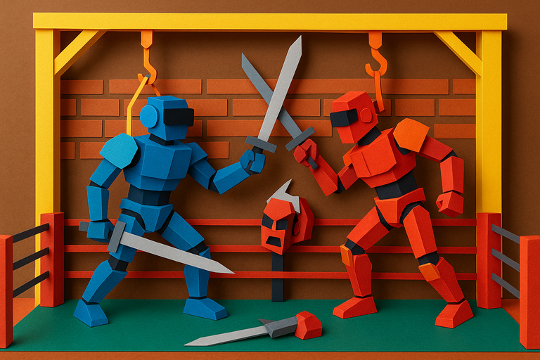 Humanoid Robots Are Beating Each Other to Pulp in an Underground Fight Club
